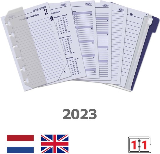 A5 Planner Inleg 1 Dag per Pagina NL EN 2024 –