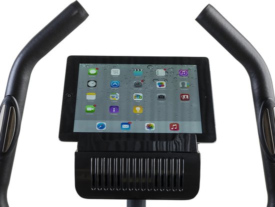 Tunturi Cardio Fit B30 Hometrainer - Fitness fiets met 8 weerstandsniveaus - Tablethouder - Hartslagfunctie en transportwielen