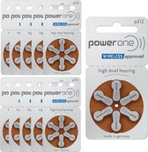 PowerOne 312 : Kwikvrije hoorapparaatbatterijen, 10 Wafeltjes