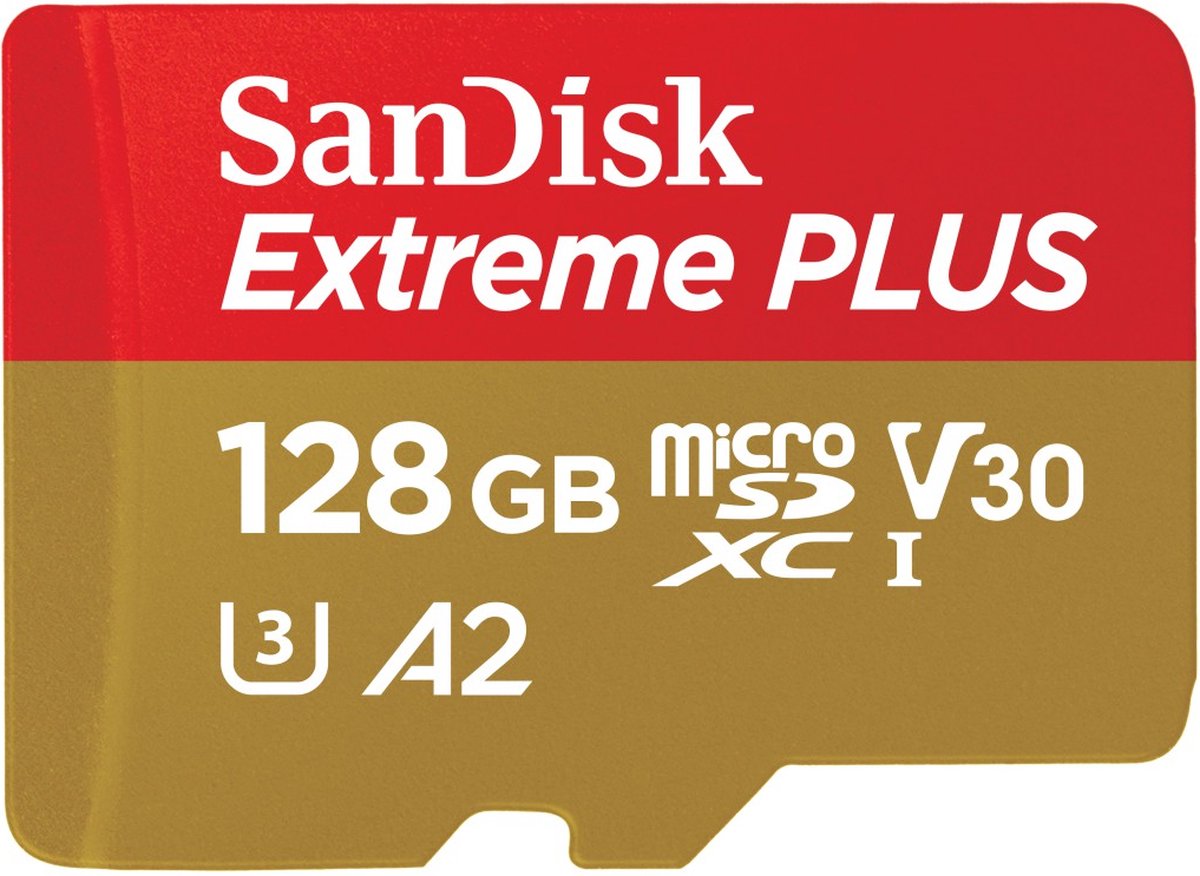SanDisk MicroSDXC Extreme Plus 128GB 200/90 mb/s - A2 - V3