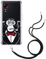 Hoesje met Koord Geschikt voor Samsung Galaxy Xcover 5 Chimp Smoking