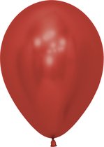 Ballon SEMPERTEX REFLEX CRYSTAL, Latex, Rouge, 30 cm, 50 pièce(s)
