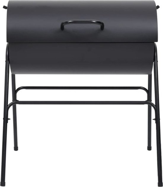 vidaXL Barbecuevat met 2 kookroosters 80x95x90 cm staal zwart van Merkloos — afbeelding 4