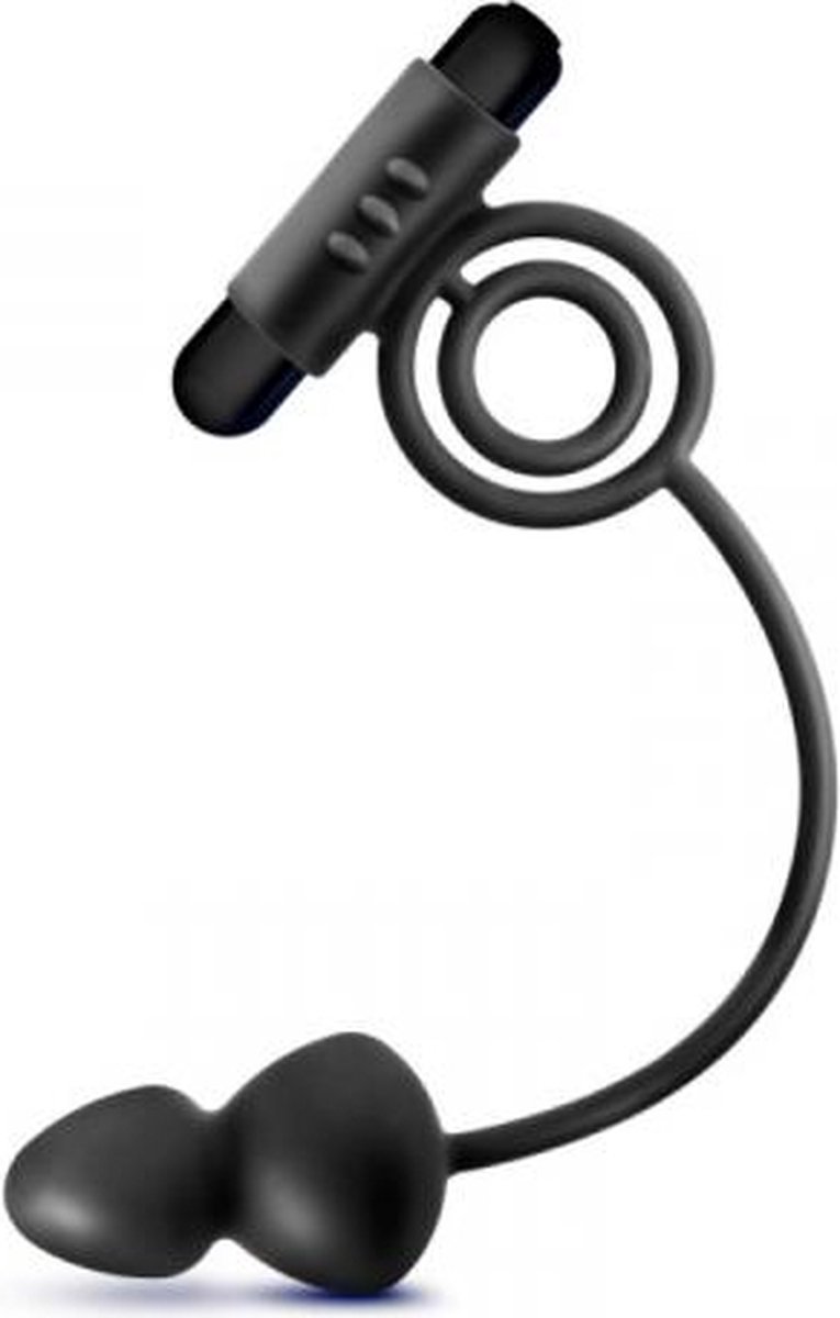 Vibromasseur Anal 2 En 1 Pour Homme - Anneau Pénis Vibrant + Plug Prostate - Bluetooth, USB, Imperméable