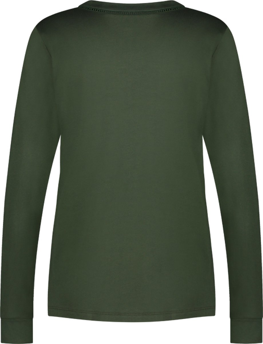 Camo pyjamatop lange mouwen Groen maat 40 (L)