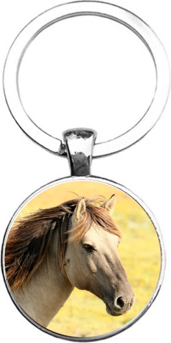Sleutelhanger Glas - Paard