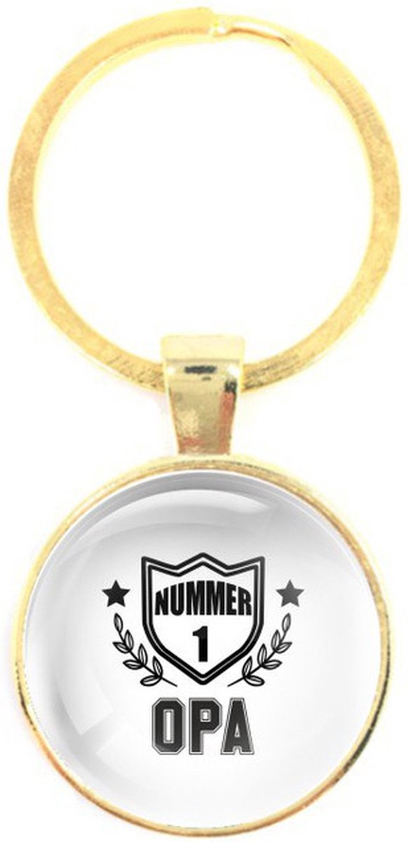 Sleutelhanger Glas - Nummer 1 Opa