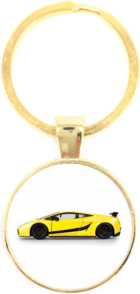 Sleutelhanger Glas - Supercar
