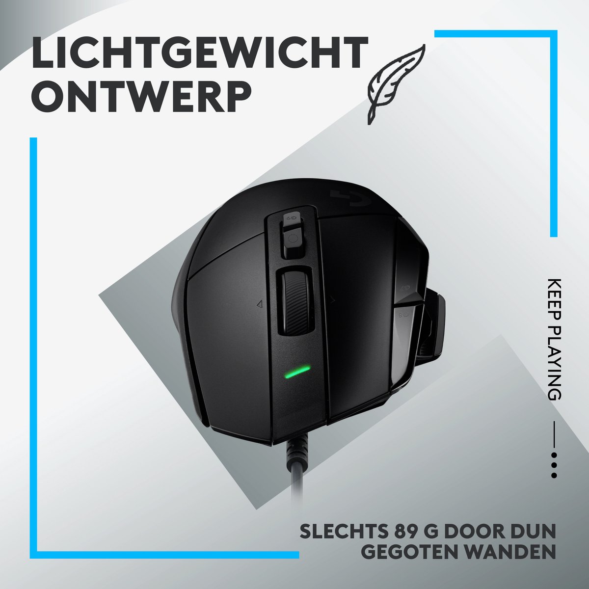 Logitech G502 X - Bedrade Gaming Muis - Rechtshandig - Optisch - Zwart | bol .com
