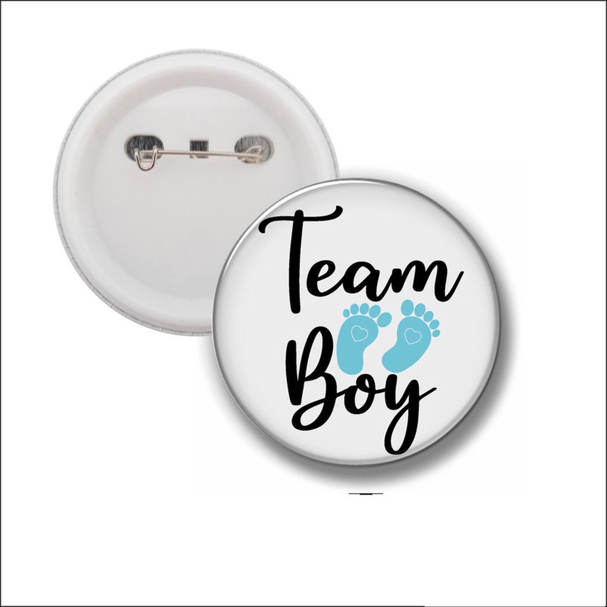 Button Met Speld 58 MM - Team Boy