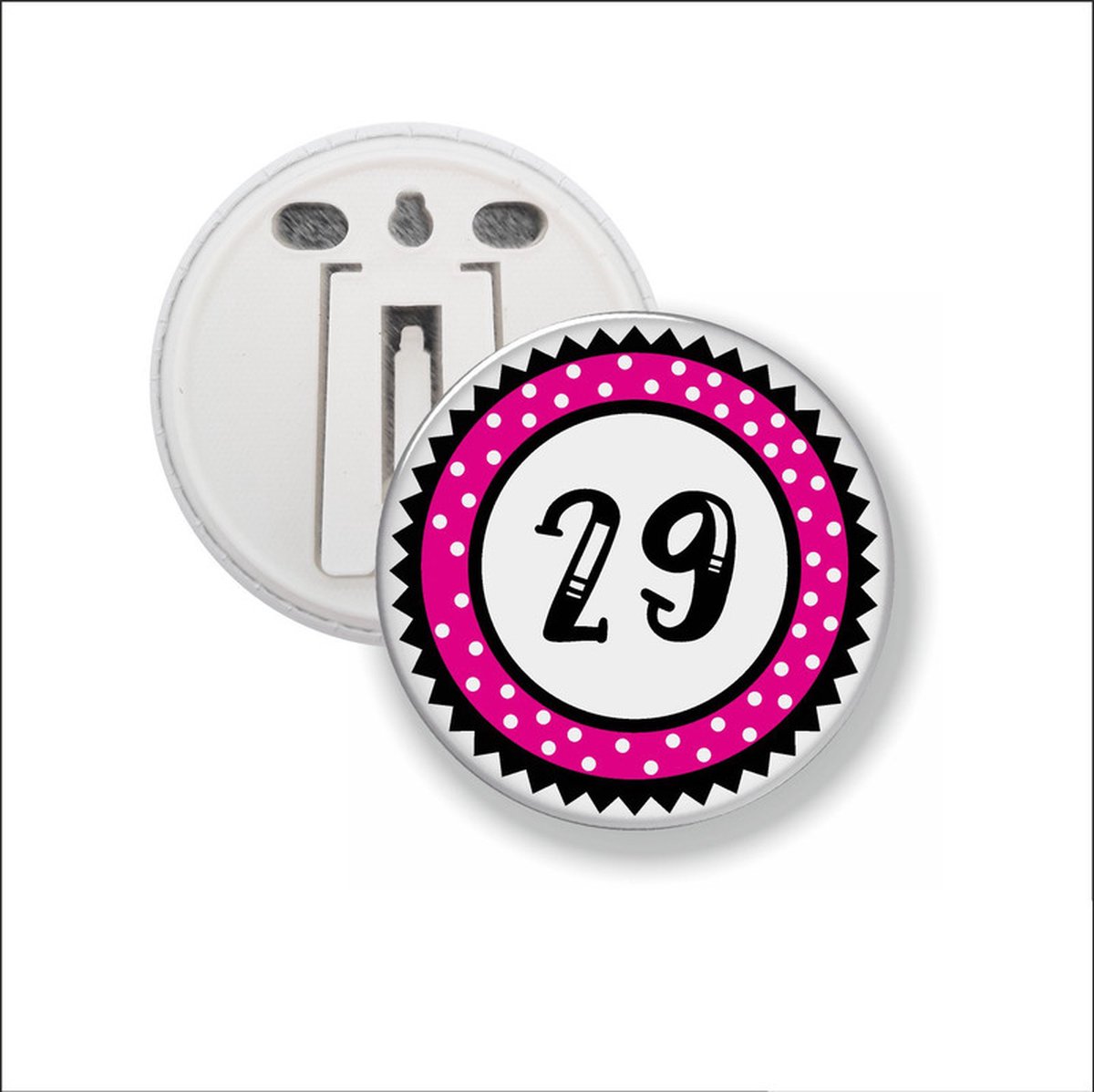 Button Met Clip 58 MM - 29