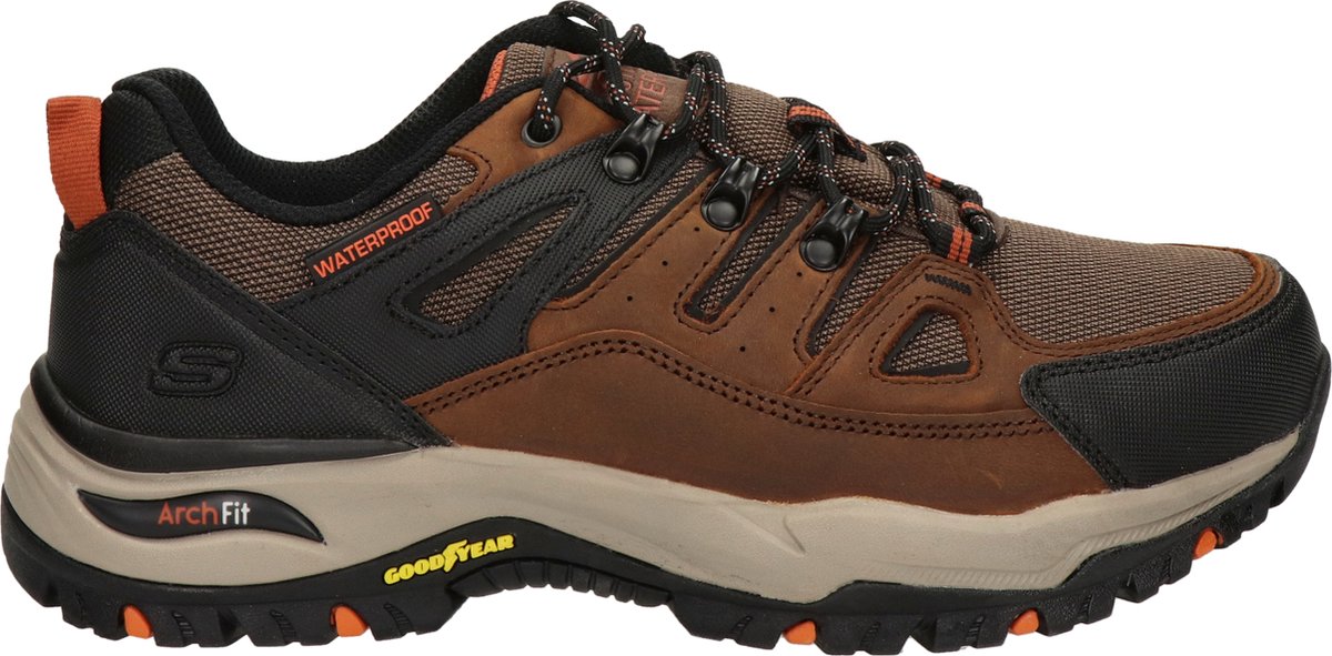 Skechers Arch Fit Dawson heren sneaker Cognac Bruin