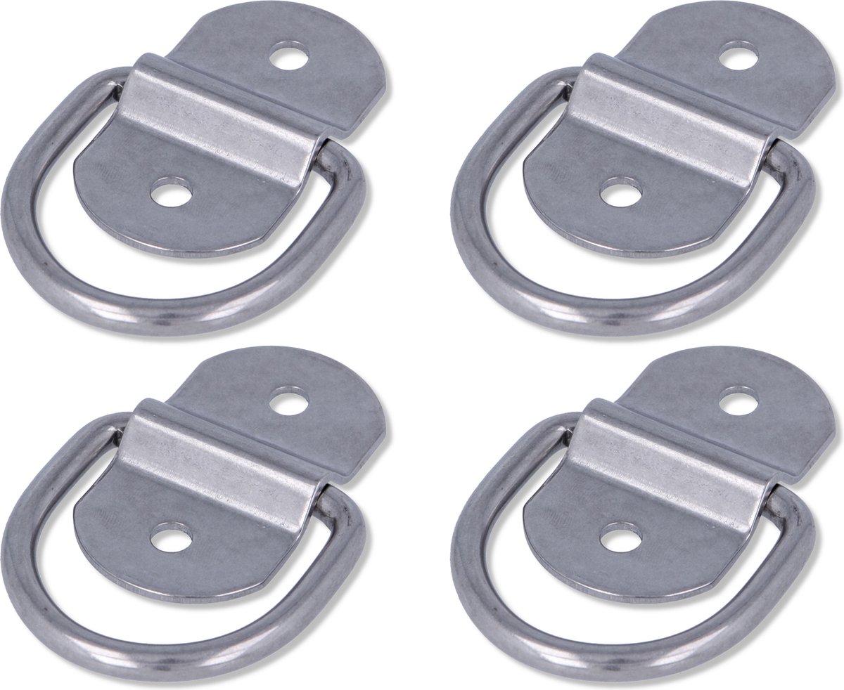 Roestvrijstalen 4,6 Cm Pad Oogplaat U-haken Set Met Karabijnhaken Marine Hardware
