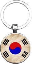 Sleutelhanger Glas - Vlag Zuid Korea