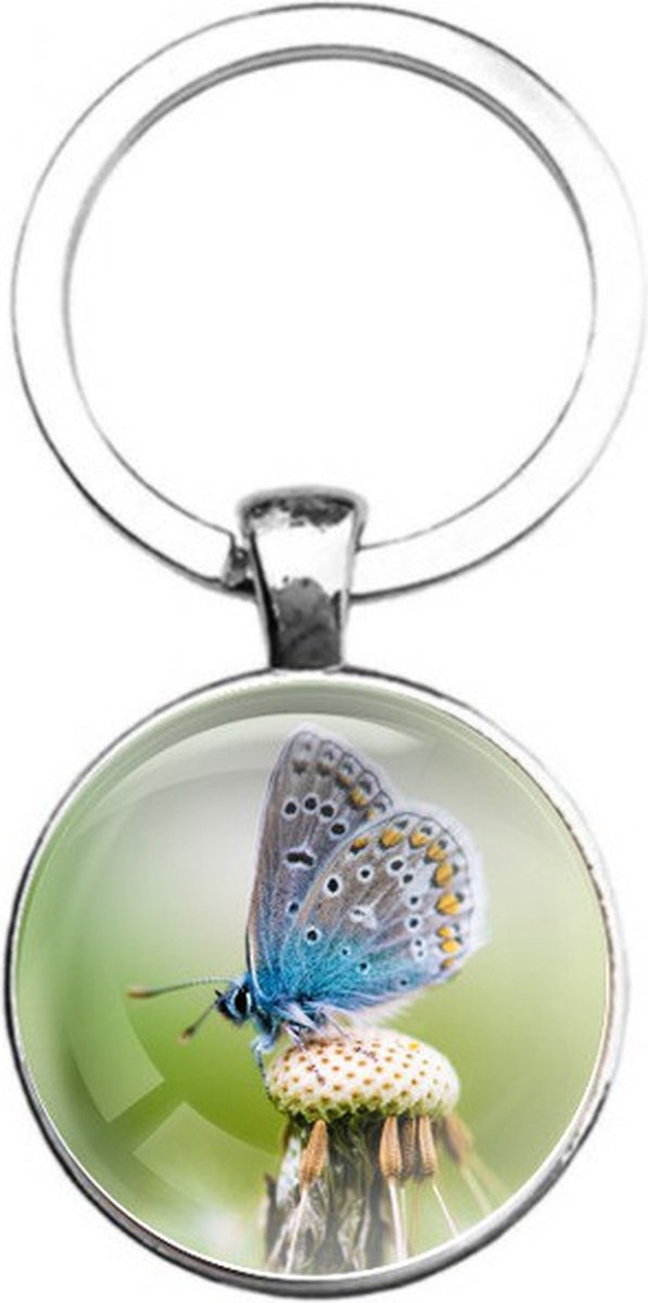 Sleutelhanger Glas - Vlinder