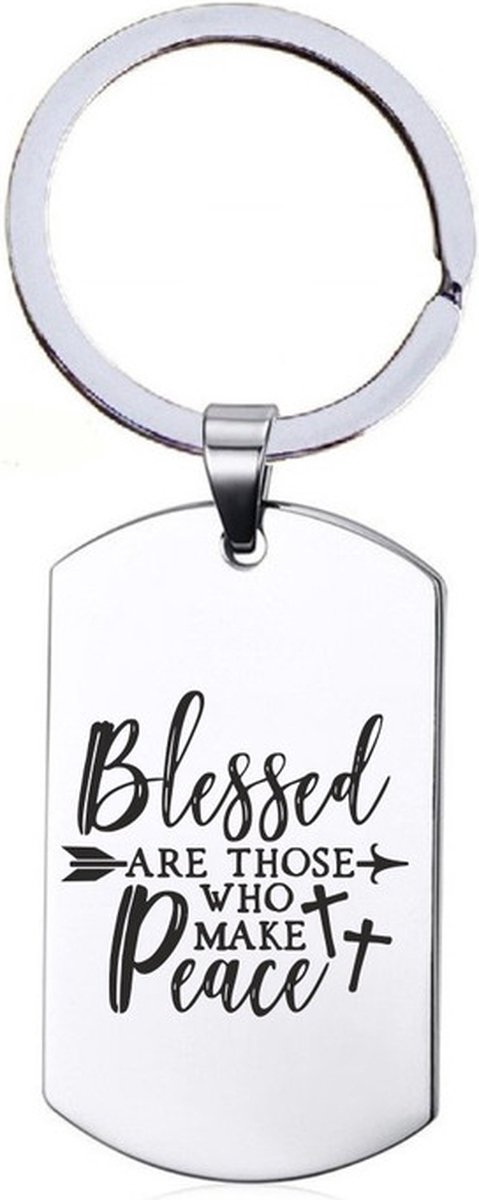 Sleutelhanger RVS - Blessed