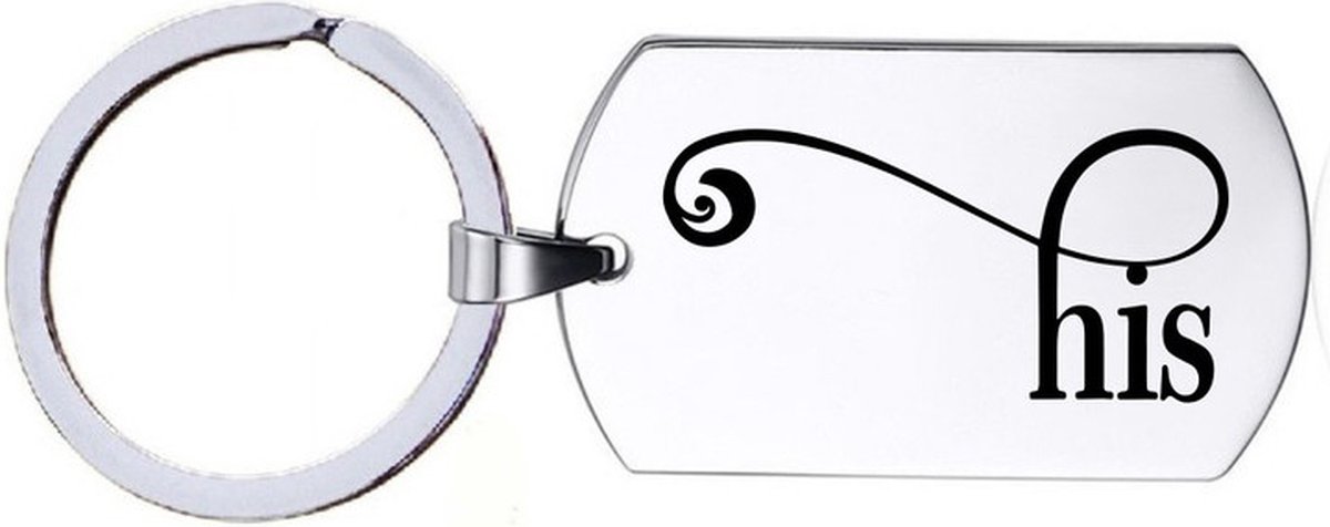 Sleutelhanger RVS - His