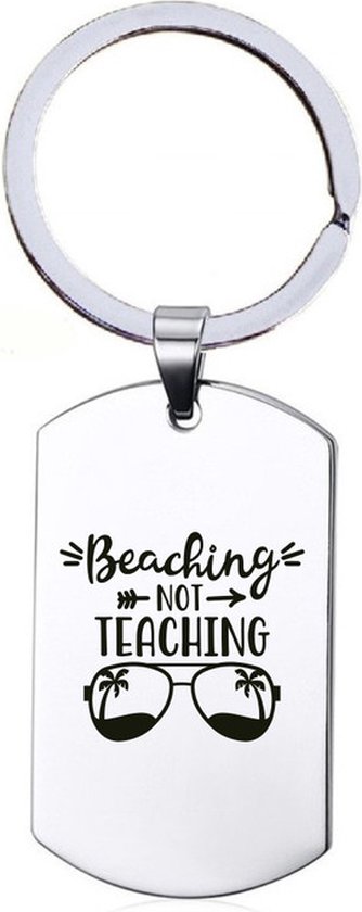 Foto: Sleutelhanger rvs beaching not teaching