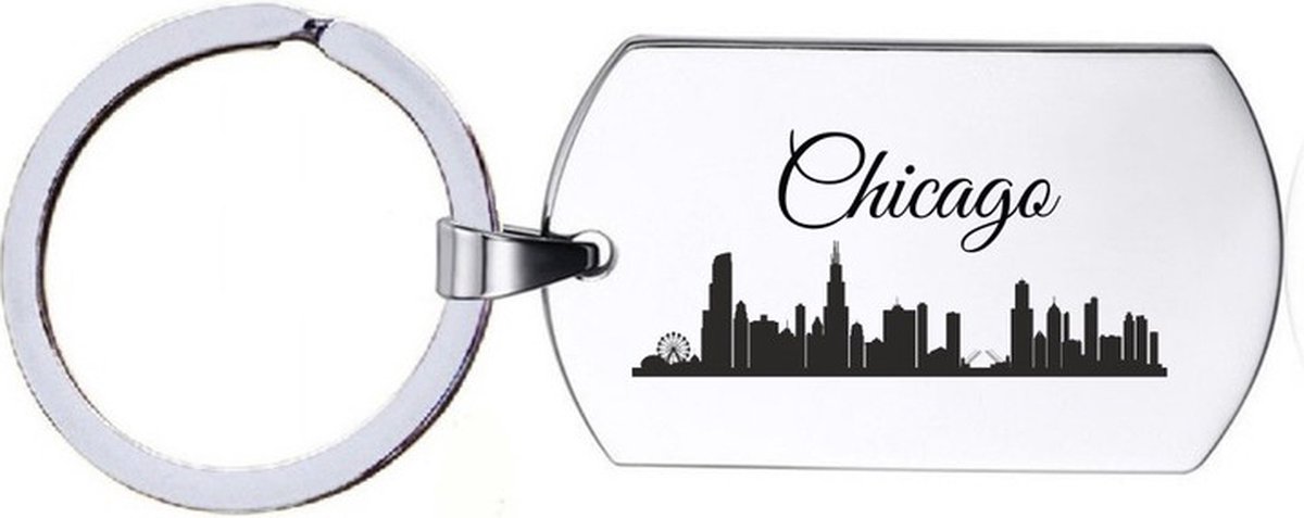 Sleutelhanger RVS - Chicago