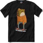Casual Skateboard Kikker T-Shirt Heren / Dames Dieren Shirt