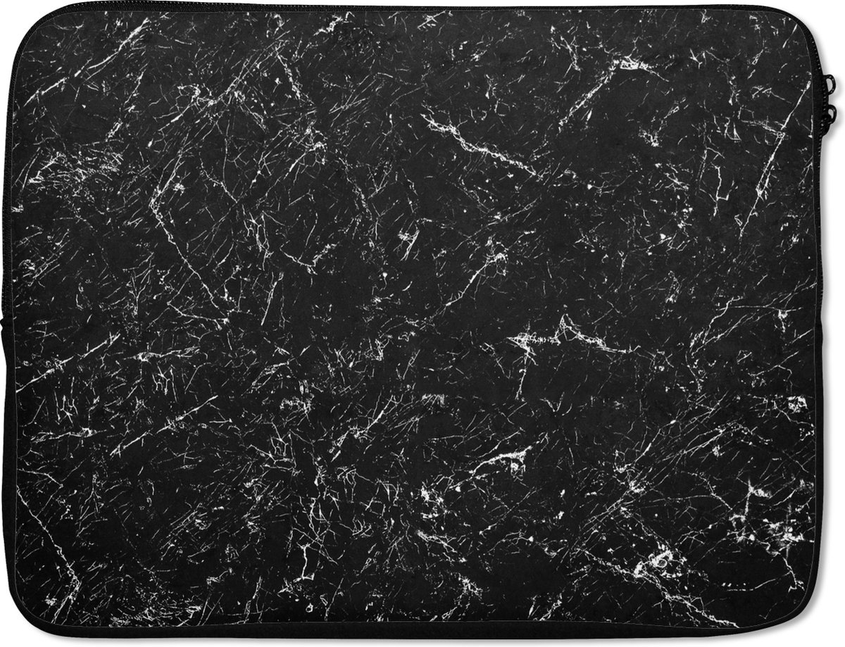 Laptophoes - Stenen - Marmer print - Structuur - Luxe - Laptoptassen - Laptop sleeve - Laptophoezen - 15 6 Inch - Laptop