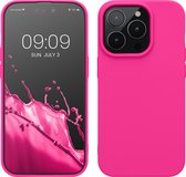 kwmobile telefoonhoesje geschikt voor Apple iPhone 14 Pro - Hoesje voor smartphone - Back cover in neon roze