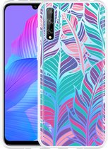 Huawei P Smart S Hoesje Design Feathers Designed by Cazy