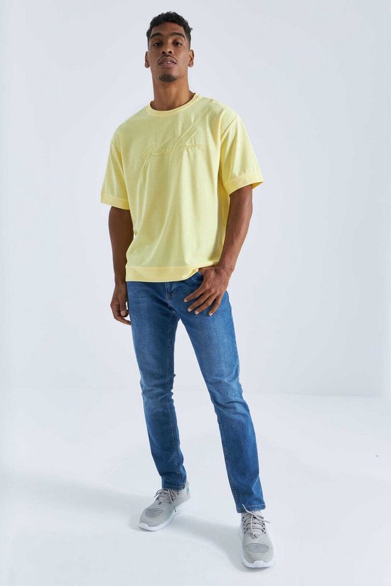 La Pèra T-shirt oversize jaune homme - Taille L