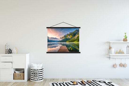 Lever de soleil impressionnant dans les montagnes d'Autriche 120x90 cm