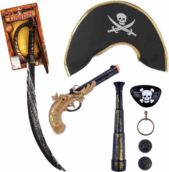 Tot ziens Orthodox Migratie Verkleedset voor kinderen - Piraten set - Piratenhoed, een sabel/zwaard,  pistool en... | bol.com