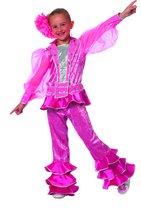 Carnavalskleding Mama Mia Abba meisje roze Maat 176