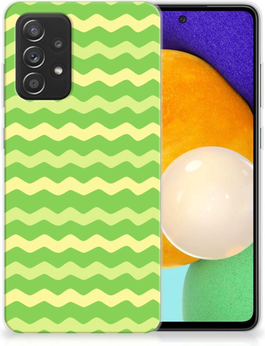 Samsung Galaxy A52 (5G/4G) TPU bumper Waves Green