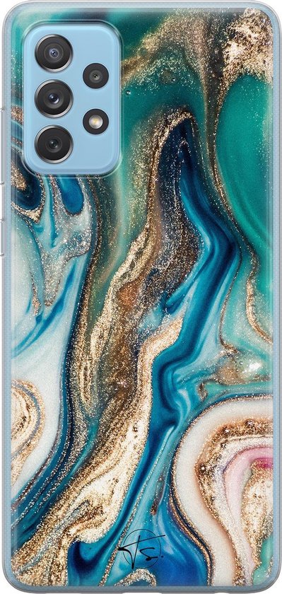 Samsung Galaxy A52 siliconen hoesje - Magic marble - Soft Case  Telefoonhoesje - Multi... | bol