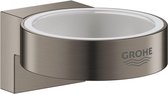 GROHE Selection Houder Voor Glas En Zeepdispenser - Hard Graphite Geborsteld (mat donker grijs) - 41027AL0