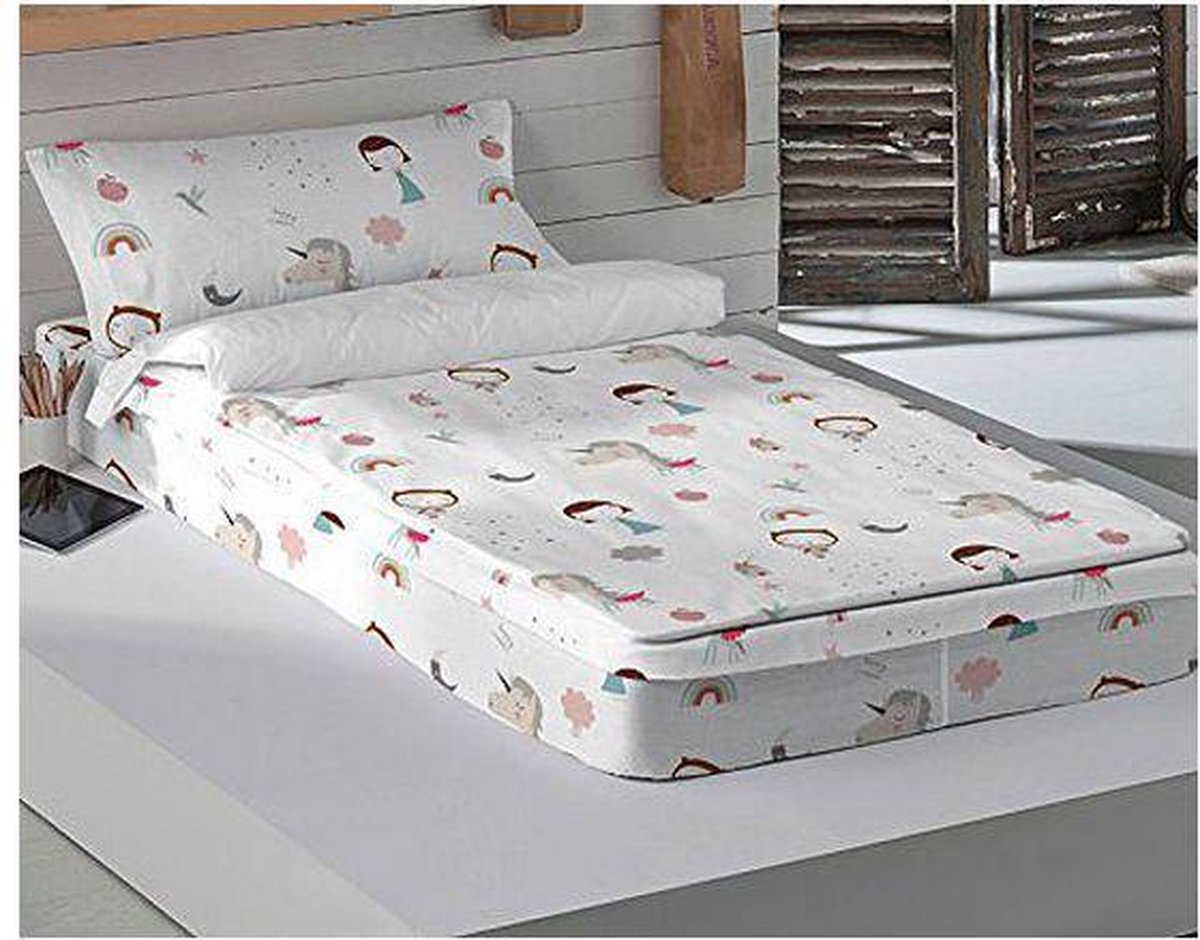Gewatteerd beddengoed met ritssluiting Haciendo el Indio Unicorn (90 x 190 cm) (Bed van 90)
