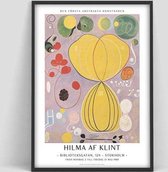 Abstract Hilma AF Klint Poster 1 - 40x50cm Canvas - Multi-color