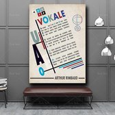Arthur Rimbaud Poster - 21x30cm Canvas - Multi-color