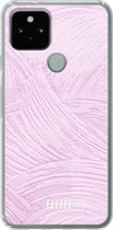 6F hoesje - geschikt voor Google Pixel 5 -  Transparant TPU Case - Pink Slink #ffffff