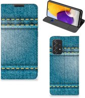 Telefoon Hoesje Geschikt voor Samsung Galaxy A72 (5G/4G) Wallet Case Jeans