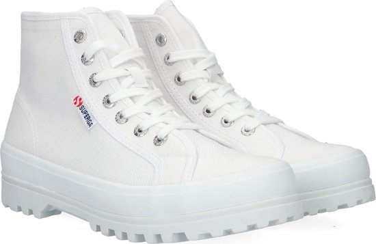 Superga ALPINA Volwassenen Half-hoge schoenen Kleur: Wit/beige Maat: 37 -  Schoenen.nl
