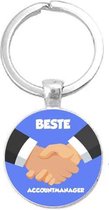 Akyol - Beste accountmanager Sleutelhanger - Sales - Accountmanager - Accountmanager - Leuk kado voor iemand die accountmanager is - 2,5 x 2,5 CM