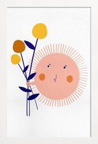 JUNIQE - Poster met houten lijst Sunshine Bouquet -13x18 /Kleurrijk
