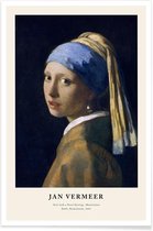 JUNIQE - Poster Jan Vermeer van Delft - Girl with a Pearl Earring