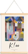 JUNIQE - Posterhanger Klee - Colorful Architecture -60x90 /Kleurrijk