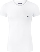 Emporio Armani T-shirt Iconic (1-pack) - heren stretch T-shirt V-neck - wit -  Maat: M