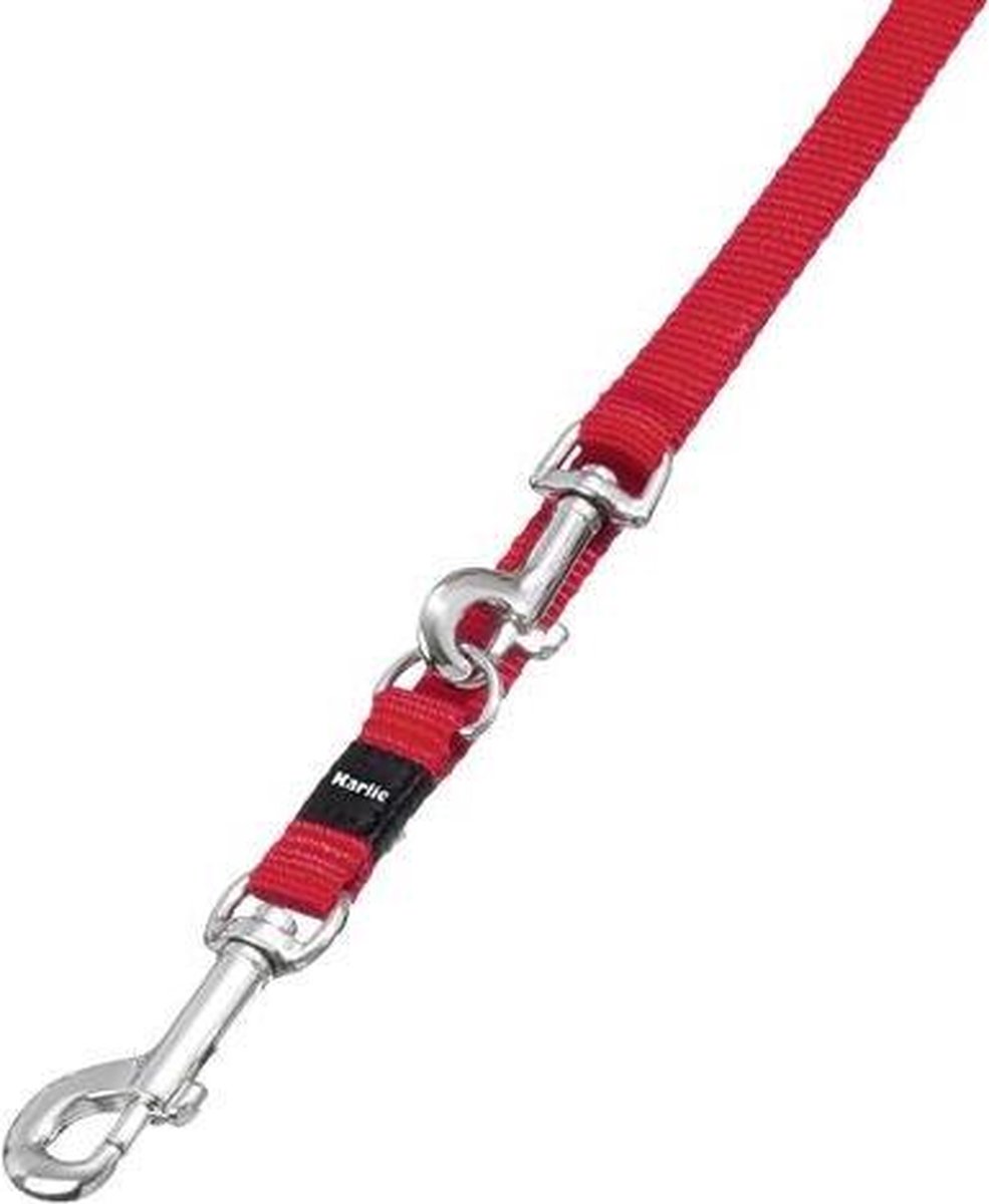 Karlie hondenriem sportief plus verstelbaar rood 20 mmx250 cm
