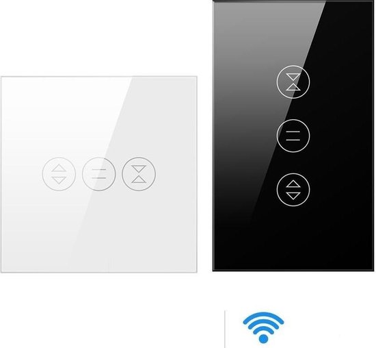 LoraTap Rolluikschakelaar, verstelbare opening, wifi-gordijnschakelaar, compatibel met Alexa voor spraakbediening, intelligente timer, wandmotor