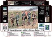 1:35 Master Box MB35158 British & German Soldiers, Somme Battle, 1916 Plastic Modelbouwpakket