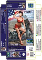 1:24 Master Box MB24001 Pin-up series - Kit #1 - Marylin Plastic Modelbouwpakket