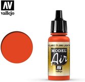 Vallejo 71086 Model Air Light Red - Acryl Verf flesje